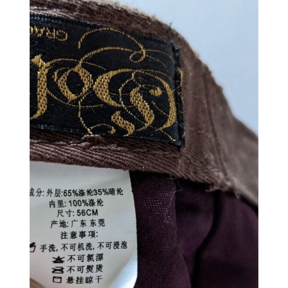 Lot Of Two Flat Newsboy Cap Beret Hat Scally Ivy Gatsby Embroidery Lined Size M - Picture 8 of 8